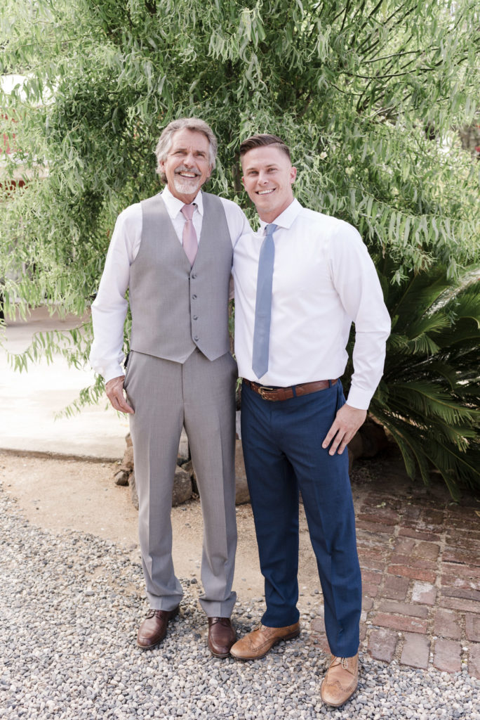 groom and father