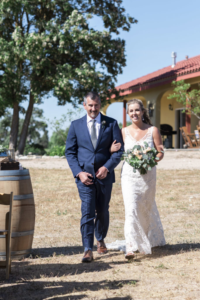 Ceremony at Paso Robles wedding venue Rio Seco Winery photographed by San Luis Obispo wedding photographer Kirsten Bullard