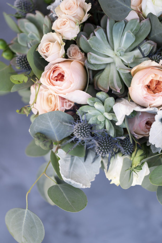 bridal bouquet by Country Florist and Gift photographed by San Luis Obispo wedding photographer Kirsten Bullard