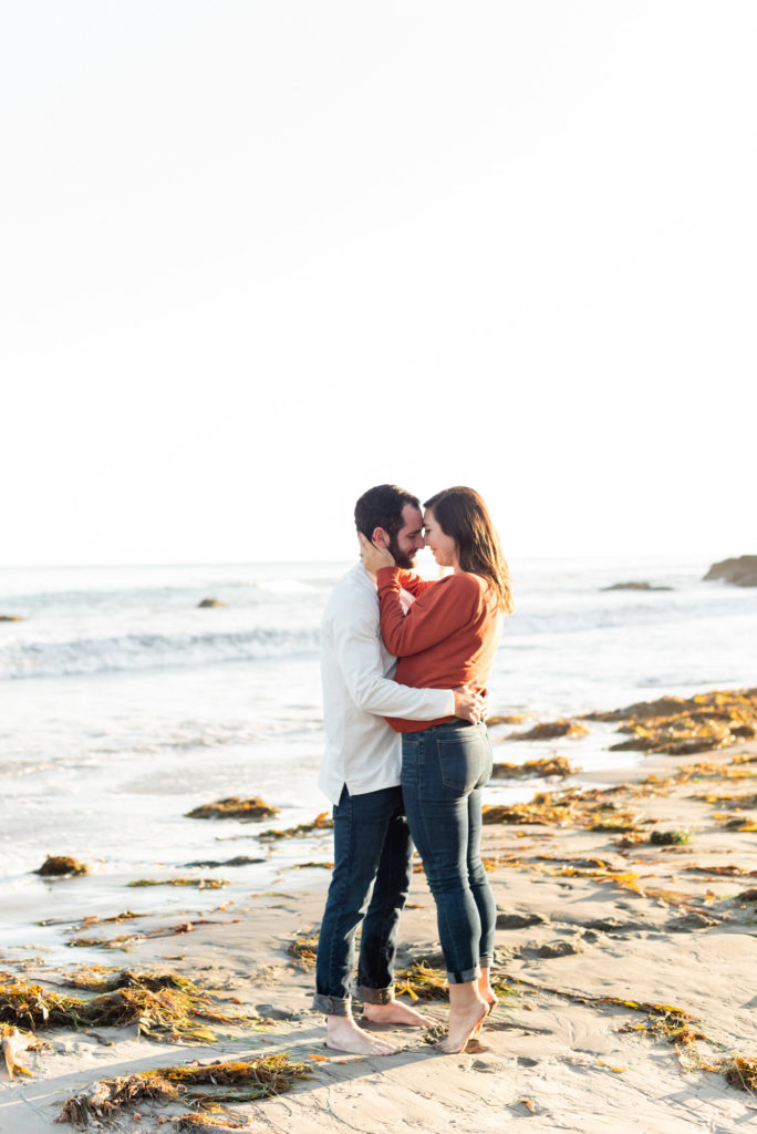 Central Coast engagement session at golden hour by San Luis Obispo Wedding Photographer Kirsten Bullard