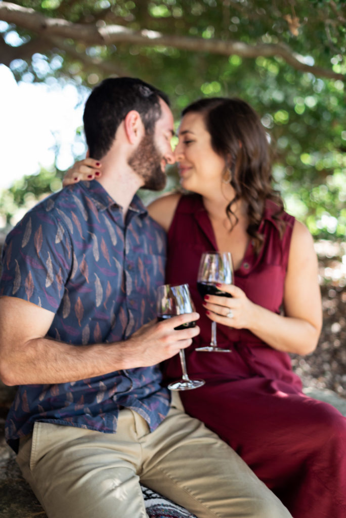 Engagement session at Paso Robles winery by San Luis Obispo Wedding Photographer Kirsten Bullard