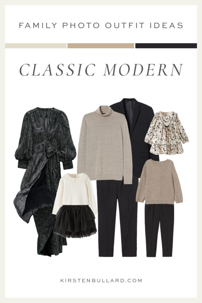 Classic Modern Family Photo Outfit Ideas by Kirsten Bullard